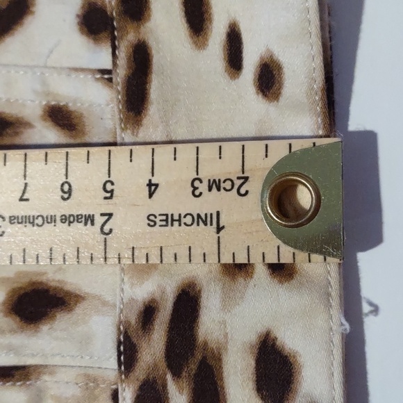 Chico's Animal Print Jean style Jacket with stud details size XL - Picture 10 of 13